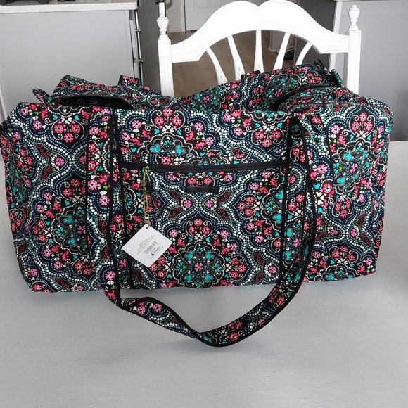 Vera Bradley Disney Mickey's Medallion large duffel NWT - Picture 1 of 5